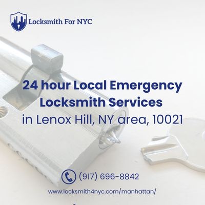 24 hour Local Emergency Locksmith Services in Lenox Hill, NY area, 10021